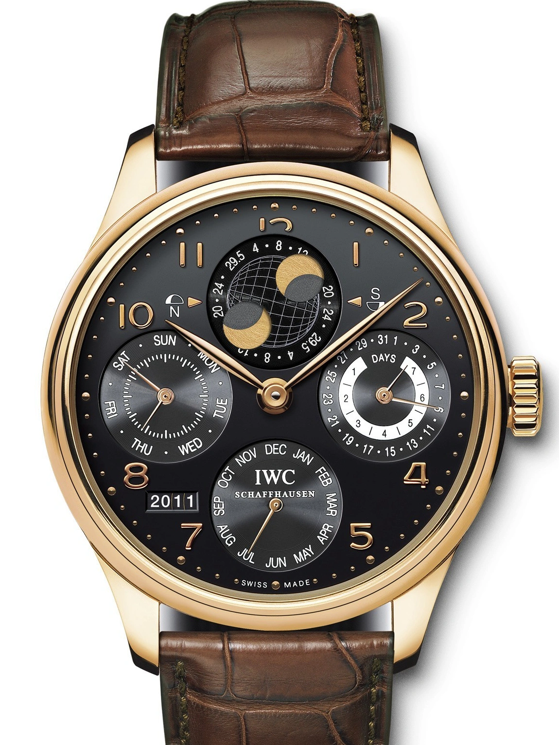 MIROTIME 1016 AAA Replica IWC Portugieser Perpetual Calendar Hemisphere Moonphase Mens Watch IW503202